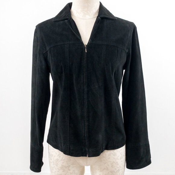 Vintage Pendleton S Suede Leather Jacket Vintage Black - Picture 11 of 11